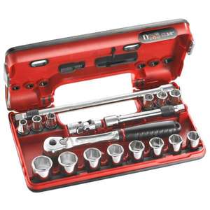 Assortiment Facom 3/8'' Boîte de détection métrique Douille hexagonale - Product Image 1