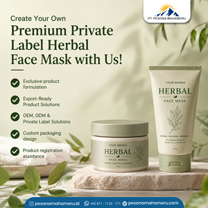 Masque facial aux herbes naturelles, soin du visage botanique, formule personnalisée pour les marques de cosmétiques à étiquette privée - Product Image 3