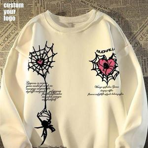 Sudadera de cuello redondo de algodón personalizada para hombre con mangas largas Diseño simple para ropa deportiva al aire libre Servicio OEM Teñido liso - Product Image 6