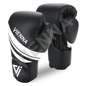 Gants de boxe en cuir de qualité supérieure - Gants d'entraînement personnalisables avec fermeture auto-agrippante, toutes tailles disponibles pour adultes - Product Image 2