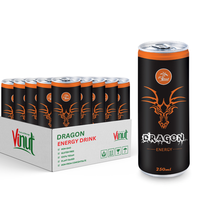 Offre spéciale - Boisson énergisante sportive gazeuse Dragon 250 ml, fournisseur vietnamien - Fabrication de boissons/Étiquetage privé OEM - Échantillon gratuit