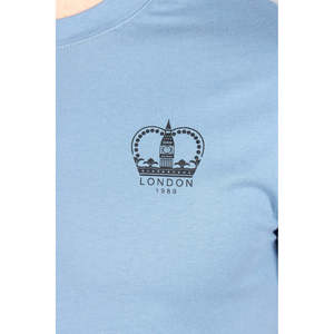 Camiseta Deportiva Casual de Cuello Redondo para Hombre Unze London, 100% Algodón Tejido, Corte Holgado, Estampada, 300 Gramos - Product Image 4