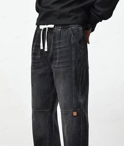 Ropa de calle para hombre, pantalones vaqueros holgados, pantalones vaqueros holgados personalizados y de gran tamaño, precio de fábrica Vintage, etiqueta personalizada y etiquetas, pantalones vaqueros - Product Image 1