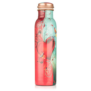 Handmade in India Durable 99%Copper <b>Bottle</b> Minimalist Copper <b>Water</b> <b>Bottle</b> for Healthy Hydration on the Go - Product Image 1