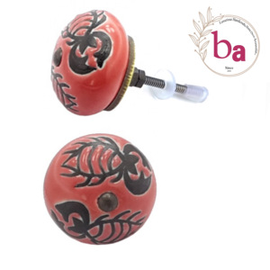 Boutons de tiroir en céramique au design rustique moderne poignée et traction pour armoire cuisine chambre salle de bain salon - Product Image 1