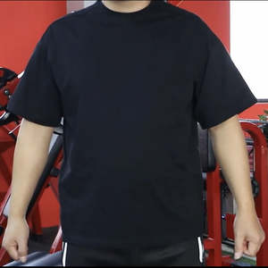 2026 Venta directa de fábrica al por mayor de encargo de gran tamaño de manga corta de talla grande 100% algodón cuello redondo Camiseta de los hombres - Product Image 1