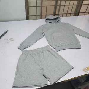 Survêtement unisexe en molleton, taille plus, uni, 100% coton, coupe ample, taille haute, logo personnalisé OEM, vente en gros, hiver, printemps - Product Image 6