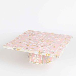 Soporte elegante para pastel de nácar con diseño y forma, elegante exhibición de postres para eventos y entretenimiento en el hogar, soporte para pastel de reunión - Product Image 5