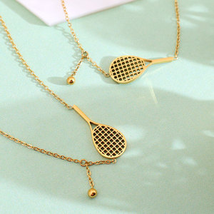 Trendy Waterproof and Tarnish Free 316l Stainless Steel Tennis Wholesale Custom 18k Gold Plated Fine Jewelry Set for Women - Product Image 3