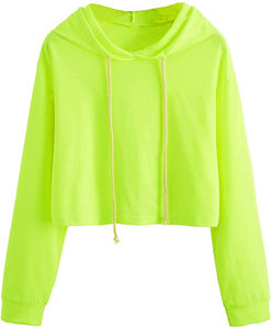 2025 gros femmes coton Crop sweat à capuche brodé imprimé sweat à capuche pour l'hiver avant Logo Design femmes sweats à capuche - Product Image 1