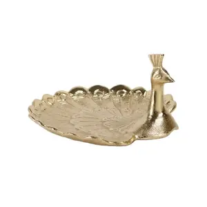 Nouveau plat de service en aluminium plaqué argent pour servir des fruits sur la table, plateau de service moderne, prix de gros - Product Image 3