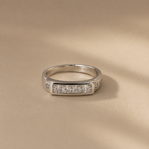 Rose Gold Plated <b>Princess</b> Cut CZ Ring Romantic Fashionable Copper <b>Jewelry</b> - Product Image 2