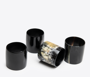 Anillo para Servilletas de Cuerno de Búfalo Ecológico, Redondo, Personalizable, para Vajilla, Natural - Product Image 2