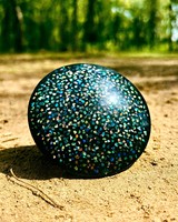 Opale naturelle doublet fantaisie ronde, pierre précieuse de 1000 à 1300 carats, opale de feu multicolore, cristal de guérison et pierre de collection