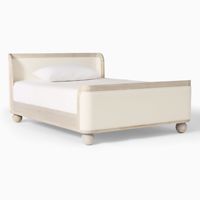Modernes High-End-Kinder bett aus massivem, weiß gewaschenem Holz für Jungen und Mädchen Schlafzimmer möbel für Kinder zu Hause-Ibra