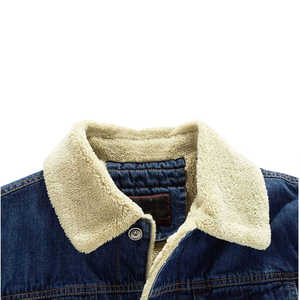 Veste en jean de rue haute pour hommes, nouveaux articles, vestes en jean coupe-vent respirantes pour hommes, vestes en jean coupe-vent, vente en gros - Product Image 4