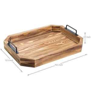 Bandejas de comida de madera apilables para fácil almacenamiento Artesanías de madera Cajas de madera y letreros de pared - Product Image 4