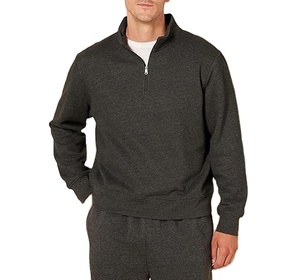 <b>Men's</b> Quarter Zip Pullover Long Sleeve Sweatshirt Pullover Moisture Wicking Golf Pullover <b>Thermal</b> Gym Workout <b>Tops</b> Running Shirt - Product Image 1