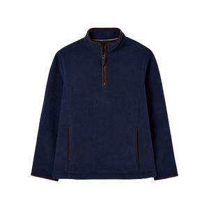 Jersey hecho a medida de alta calidad con cremallera, suéteres de invierno de lana para hombre, logotipo personalizado, ropa de calle lisa, jersey con cremallera de cuarto - Product Image 6