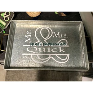 ถาดใส่อาหารและขนมทำด้วยมือทำจากวัสดุชุบสังกะสีทรงกลมดีไซน์สวยงามถาดอาหารสีเทา - Product Image 4