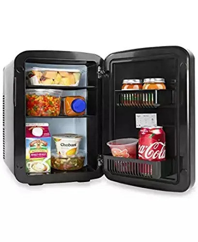 Большая распродажа Cooluli Vibe мини-холодильник для спальни с прохладной передней магнитной доской 15 л