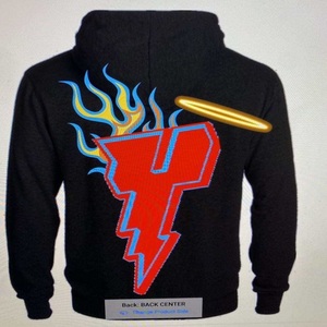 OEM personalizado hombres Sudadera con capucha de gran tamaño negro suave polar Casual Pullover Streetwear para la comodidad diaria - Product Image 1