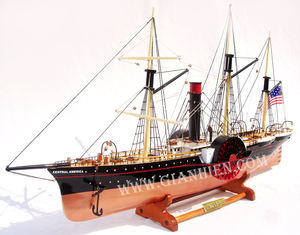 Gia Nhien Manufacturer's Custom Design High Quality Tall Ship <b>Model</b> for Home Decor Low MOQ Central America SS with <b>Wood</b> Material - Product Image 3