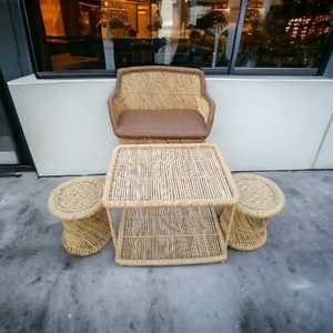 Conjunto de sofá de caña de bambú para jardín, sala de estar, balcón, respetuoso con el medio ambiente, moderno, hecho a mano - Product Image 5