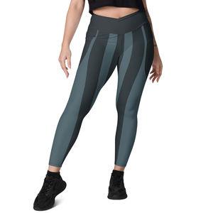 Leggings de fitness taille haute pour femmes Usine personnalisable Pantalons de yoga en gros Taille élastique sans couture Leggings de yoga solides - Product Image 5