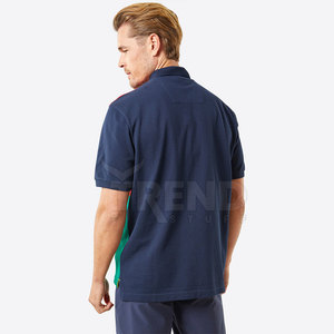 Camisetas de polo de golf para hombre personalizables con logotipo bordado, camisetas lisas informales de manga corta con patrón sólido, polos de golf en blanco - Product Image 2