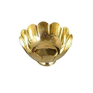 Cuenco de latón con diseño de flores, tazón de decoración de lujo para oficina, escritorio, tazón de latón, decoración - Product Image 5