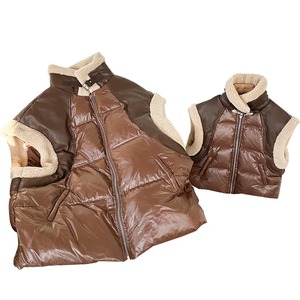 เสื้อกั๊กหนังกันน้ำระบายอากาศได้ดีสำหรับผู้ชายเสื้อด้านนอกแบบประกบกันสำหรับฤดูหนาว - Product Image 1