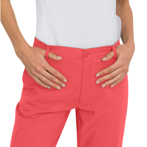 Aspecto elegante Buena calidad Poliéster y tela de algodón Moda Multi bolsillos ocultos Aspecto clásico Pantalón de golf para mujer - Product Image 4