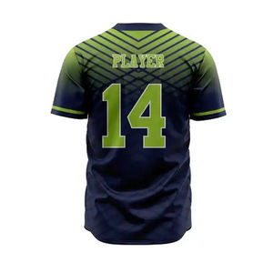 Latest Custom Logo Baseball & Softball Jersey Set Men's Popular New Style Uniform Breathable Sportswear With Custom Team Name - Product Image 5