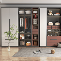 Armoire et dressing modernes, durables et personnalisables pour le rangement des vêtements, meubles de chambre à coucher