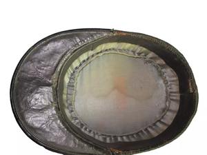 Képis français écologiques en olive avec des matériaux durables Kepi français brodé d'or fait à la main - Product Image 4