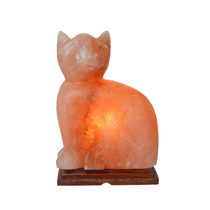 โคมไฟเกลือหิมาลายันทรงแมวเป็นมิตรต่อสิ่งแวดล้อมใช้ตกแต่งบ้านดีไซน์เป็นเอกลักษณ์ - Product Image 1