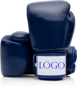 Nouveauté Gants de boxe en cuir de haute qualité Gants d'entraînement professionnels de Muay Thai MMA Gants de sparring à lacets Extérieur - Product Image 1