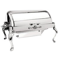 Plat de service moderne en acier inoxydable de qualité supérieure, chauffe-plat durable pour buffet, élégant récipient de service pour traiteur, mariage, banquet, fête