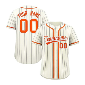Maillot de baseball unisexe personnalisé de haute qualité, respirant, brodé, imprimé par transfert thermique, 100 % polyester, vêtements de sport, vente en gros, OEM - Product Image 3