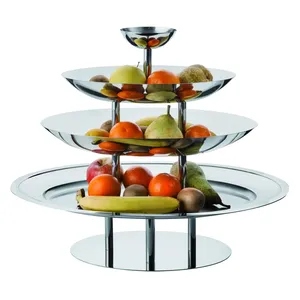 ขาตั้งเค้กสแตนเลสทำมือสไตล์เรียบง่าย เป็นมิตรกับสิ่งแวดล้อม ใช้กับเตาอบได้ เหมาะสำหรับตกแต่งงานอีเว้นท์ สไตล์วินเทจโบราณ สำหรับขนมหวาน - Product Image 1