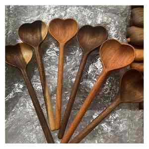 Juego de cucharas de cocina de madera de Vietnam, Material ecológico, herramientas naturales hechas a mano para cocinar, preparación diaria de comidas, listas para exportar, comprar a granel - Product Image 6