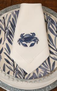 Servilletas de Lino y Algodón con Bordado de Animales Marinos Estilo Japonés, Tamaño y Color Personalizables, para Hogar, Restaurante y Avión - Product Image 4