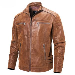 Veste en cuir pour hommes Top Design 100% de haute qualité avec doublure Quilt Full Sleeve à prix raisonnable conception personnalisée disponible - Product Image 1