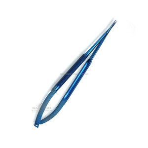 Tijeras de mango de microresorte de titanio, 7 pulgadas (18cm), 8mm d, puntas STR - Product Image 6