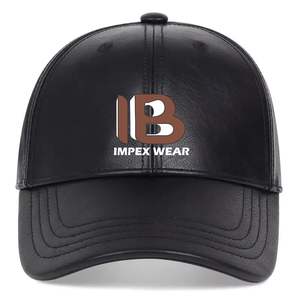Gorras de Béisbol Planas de Cuero Genuino para Hombre, Primavera/Invierno, Color Negro y Marrón, Talla Personalizada de 54-62 cm, Gorra de Golf con Cierre a Presión - Product Image 1