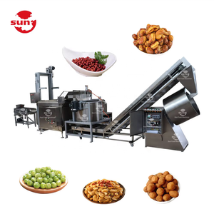 Snack Máy làm hạt đậu có hương vị khoai tây chiên nồi chiên trộn quy mô nhỏ chiên hạt điều Đậu phộng chiên dây chuyền sản xuất - Product Image 6