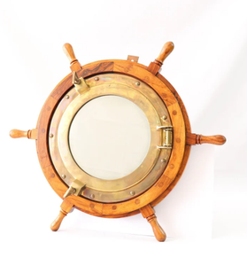 Premium Quality 2 Vintage Brass <b>Ship</b> <b>Wheels</b> High Quality Best Nautical <b>Ship</b> <b>Wheel</b> Handmade Decor - Product Image 1