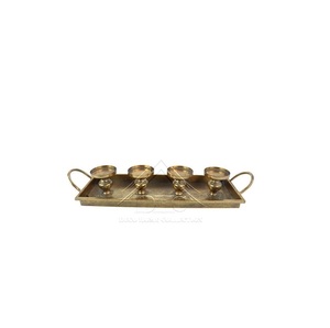 Bougeoir en fer métallique de style antique magnifiquement conçu pour la décoration de centre de table avec une finition durable et durable - Product Image 1
