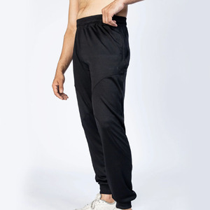 Llegada del 2024, pantalón gris de microfibra para hombre, corte recto informal con cierre de cintura elástica, transpirable y opción de logotipo personalizado - Product Image 5